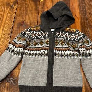 Cozy Gray Patterned Kids sweater